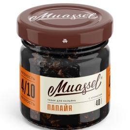 Табак для кальяна Muassel 4/10 - Papaya Папайя 40 г