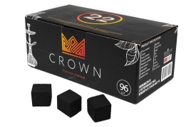 Уголь д/кальяна CROWN размер 22 мм, 96 кубиков