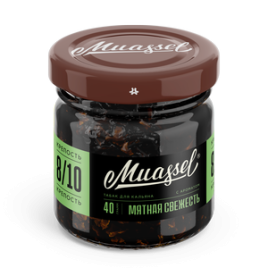 Табак для кальяна Muassel Extra Strong 8/10 - Freshness Mint Мятная свежесть 40 г