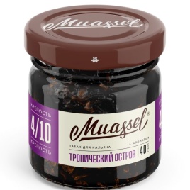 Табак для кальяна Muassel 4/10 - Tropical Island Тропический остров 40 г