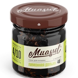 Табак для кальяна Muassel 4/10 - Lemon Slice Лимонная долька 40 г