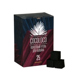 Уголь д/кальяна COCO LOCO размер 25 мм, 72 кубика
