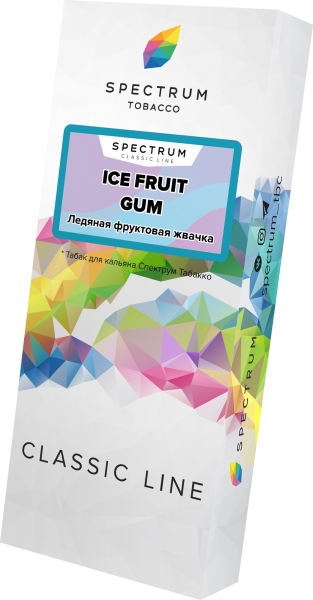 Табак д/кальяна Spectrum Classic вкус Ice Fruit Gum,100 гр фото 1