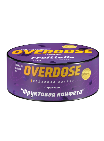 Табак д/кальяна Overdose вкус Fruittella, 25 гр фото 1
