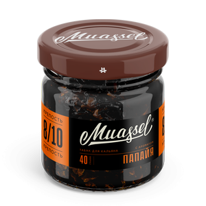 Табак для кальяна Muassel Extra Strong 8/10 - Papaya Папайя 40 г фото 1