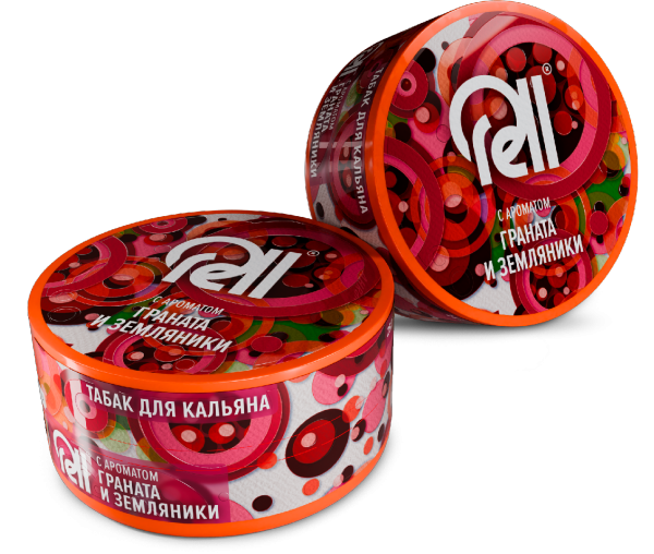 Табак для кальяна RELL с ароматом Граната и земляники (25г.) фото 1