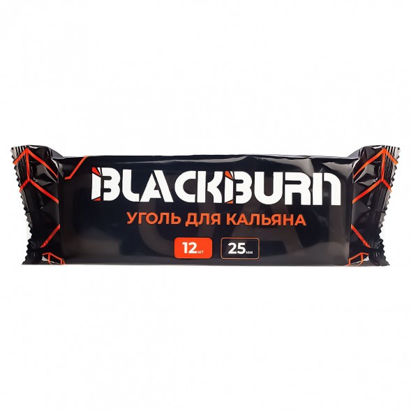 Уголь для кальяна BLACK BURN размер 25 мм, 12 кубика фото 1