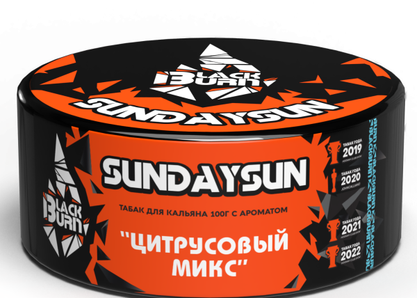 Табак д/кальяна Black Burn вкус Sunsdaysun,100 гр фото 1