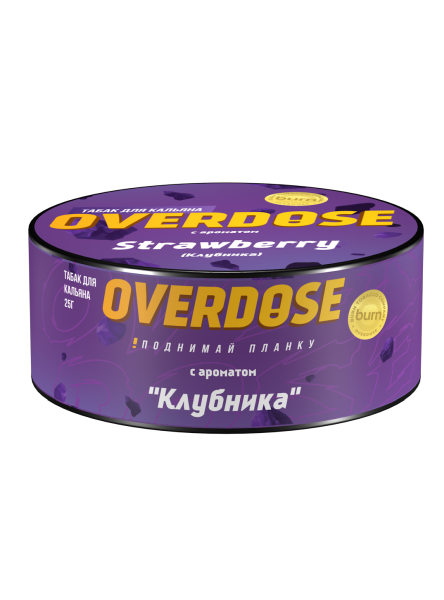 Табак для кальяна Overdose Strawberry, 25 гр фото 1