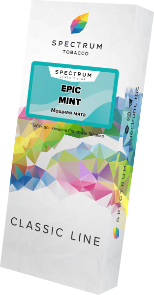 Табак для кальяна Spectrum Classic Epic Mint, 100 гр фото 1