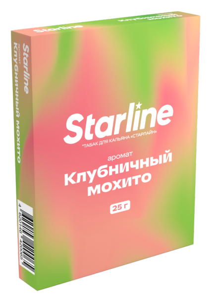 Табак д/кальяна STRALINE вкус Клубничный Мохито, 25 гр фото 1