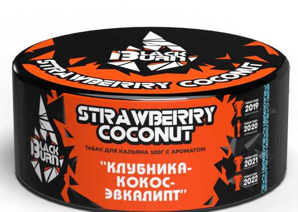 Табак д/кальяна Black Burn вкус Strawberry Coconut,100 гр фото 1