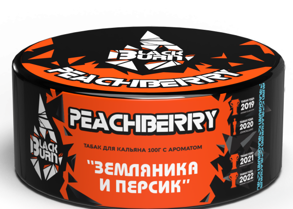 Табак д/кальяна Black Burn вкус Peachberry,100 гр фото 1