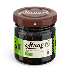 Табак для кальяна Muassel Strong 6/10 - Kiwi Киви 40 г фото 1