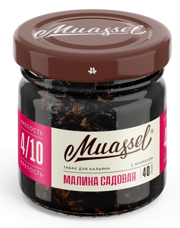 Табак для кальяна Muassel 4/10 - Garden Raspberry Малина садовая, 40 гр фото 1