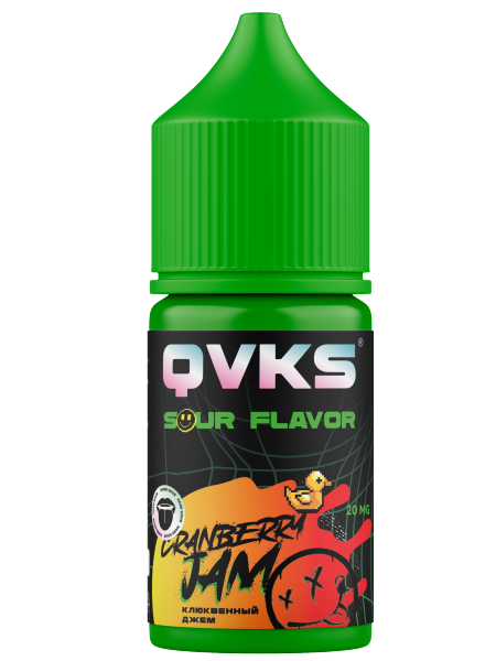 Ароматизатор QVKS SOUR Клюквенный Джем, 14мл фото 1