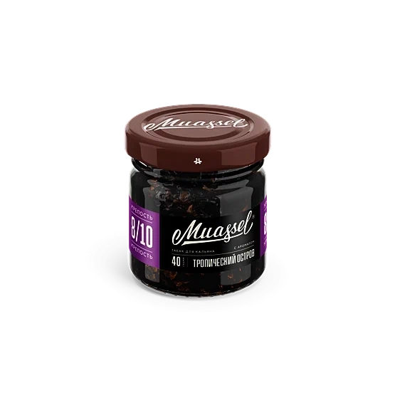 Табак для кальяна Muassel Extra Strong 8/10 Tropical Island Тропический остров, 40 гр фото 1